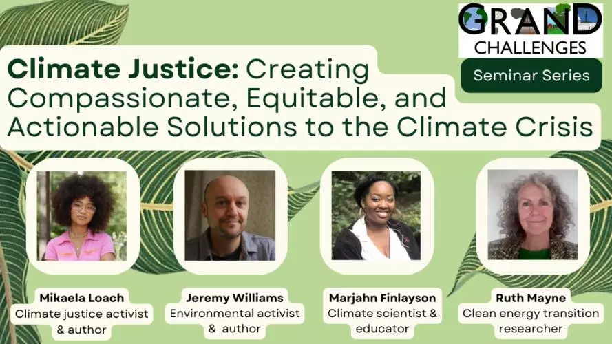 climate justice banner